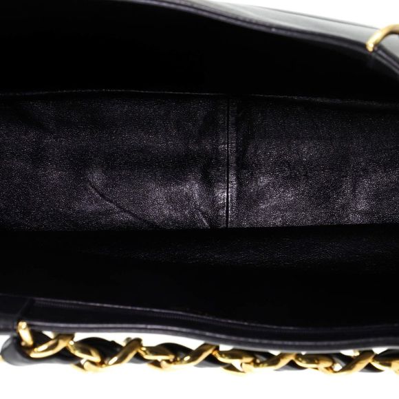 Chanel Vintage CC Chain Tote Lambskin XL Black - Picture 5 of 8